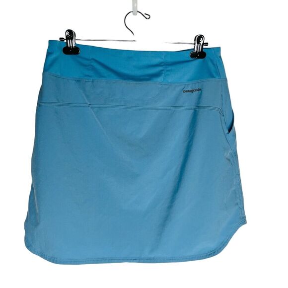 Patagonia Tech Fishing Skort Skirt Women's Medium Blue Golf Outdoor Hiking - Picture 2 of 6